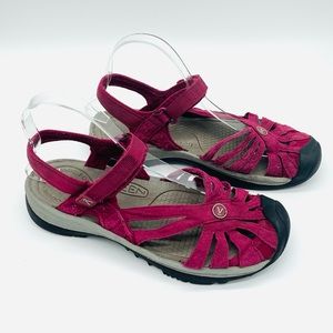 Keen Rose Strappy Sport Sandals, Fuschia SIZE-8.5